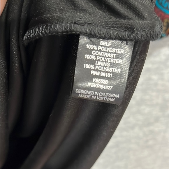 Blue V-Neck Sundress with Bishop Sleeves - Picture 7 of 7